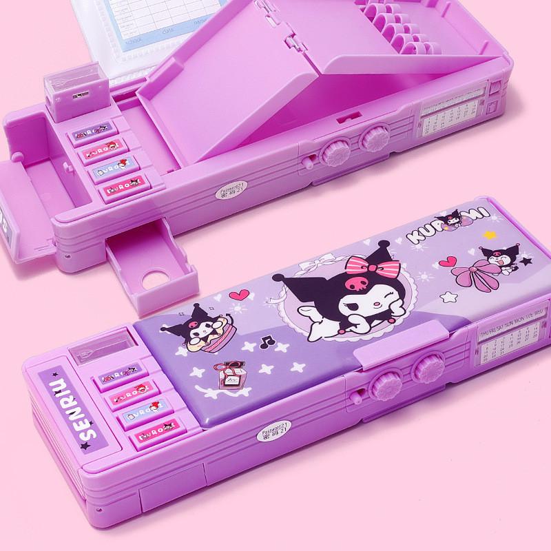 Capybara Kuromi Cinnamoroll Pochacco Password Lock Doublesided Organizer For Elementary Students Storage And Travel