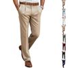 Men's Straight Leg Dress Pants Loose Fit Business Casual Suit Pants with Drape for Young and Aged Men