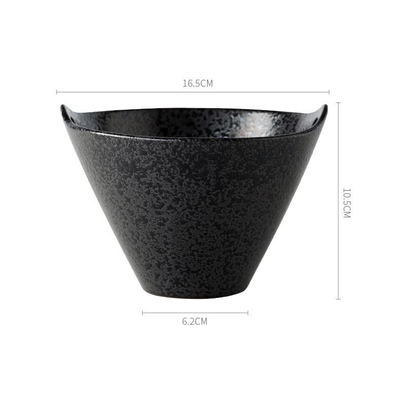 

Personality Japanese Retro Ceramic Instant Noodle Bowl Creative Home Soup Ramen Bowl Salad Fruit Bowl Without Chopsticks
