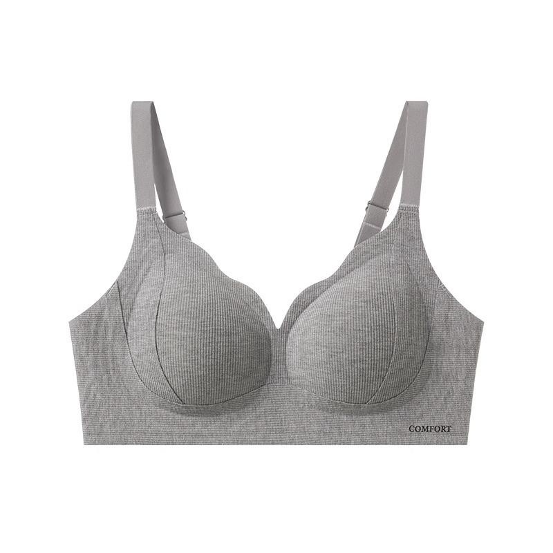 Traceless underwear women's small breasts gather new popular upper support large breasts to prevent sagging, no steel ring autumn and winter bra cover