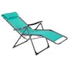 ADJUSTABLE DECK CHAIR Relax Turquoise Garden Folding WITH ARMRESTS