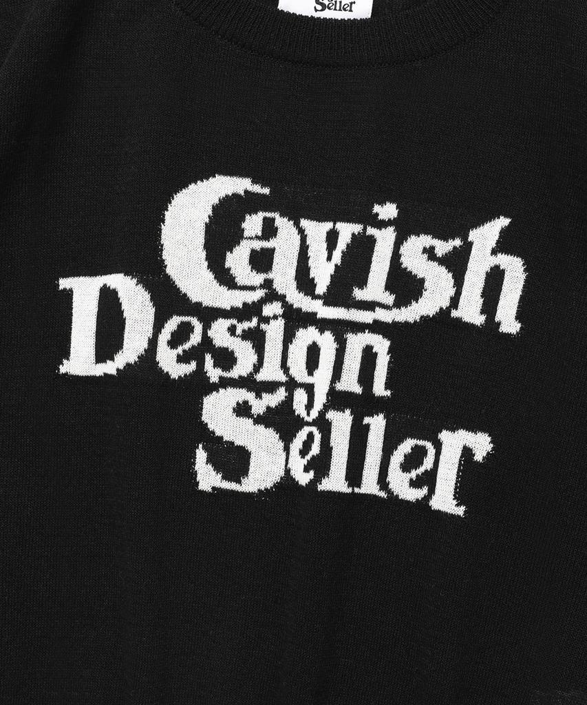 CAVISH W Seller Logo Intarsia Knit Black(Cv2Emfk601A)