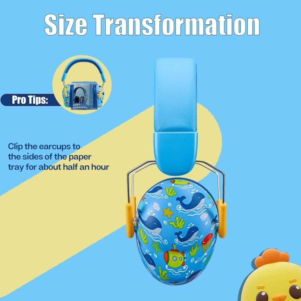 Anti Noise Baby Earmuffs Adjustable Hearing Protection Noise Reduction Ear Protector Noise Cancelling Ear Protection Earmuffs