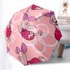 Piglet, Pink Themed Automatic Opening and Closing Umbrella, Brightly Colored 8-rib Portable Umbrella, Suitable for Men and Women, A Perfect Gift for C