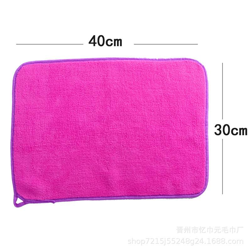 Hangable High-density Coral Fleece Multi-functional Cleaning Towel Absorbs Water Without Shedding Hair, Kitchen and Household
