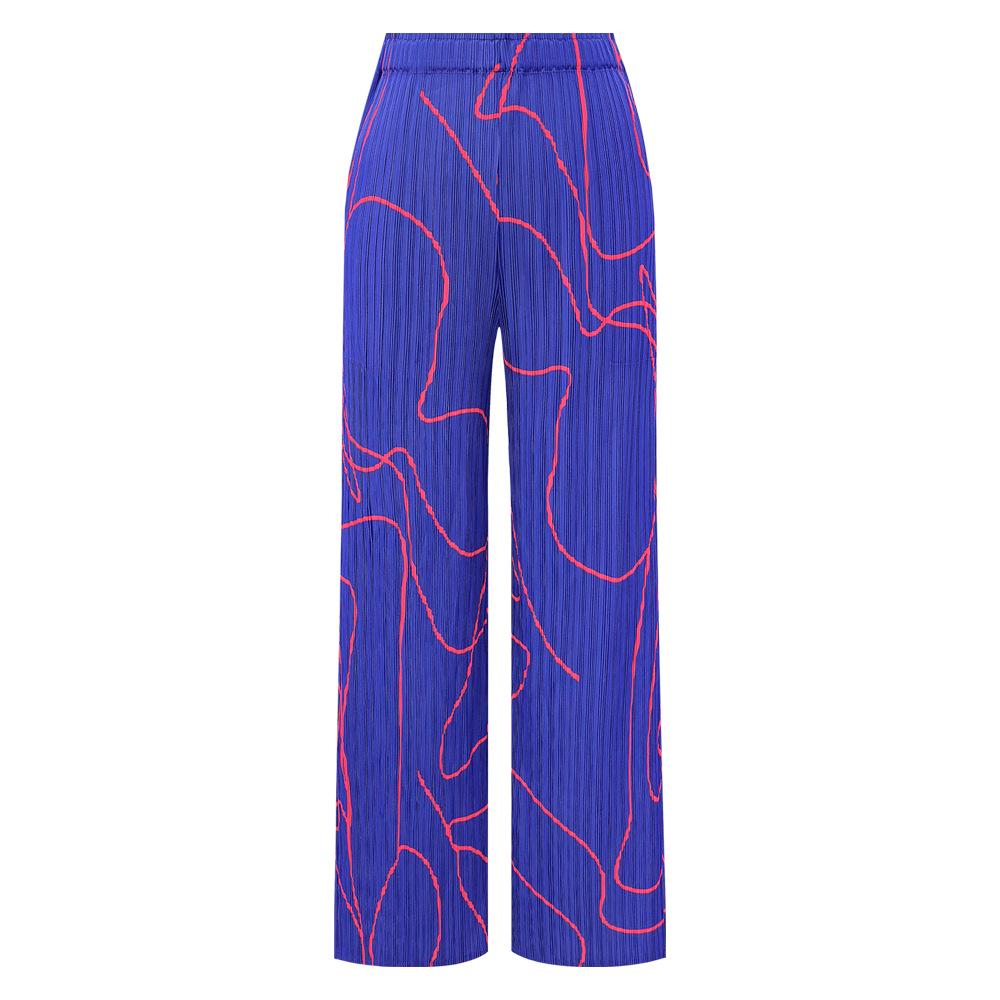 

2026 Women s High-Waisted Loose Straight Trousers, Versatile & Slimming for Spring/Autumn One Size синий