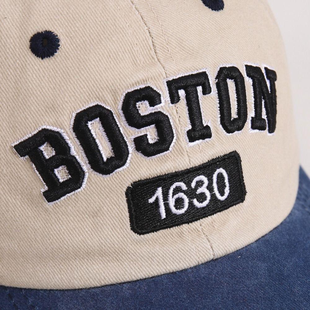 Korean Style Letter Peaked Cap Patchwork Children's Sunhat Simple Baby Baseball Hat  Travel