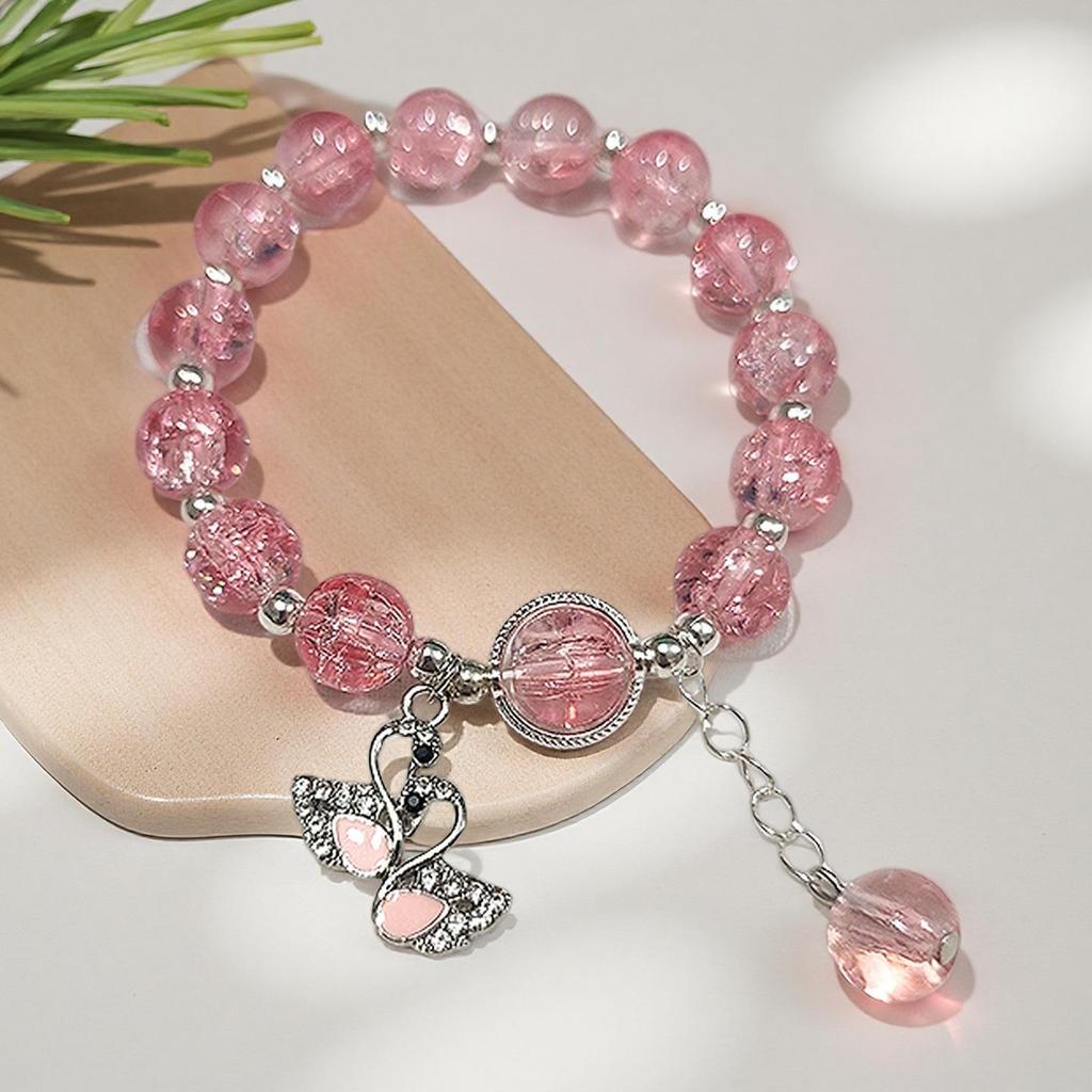 Butterfly Love Flower 10mm Handmade Beaded Bracelet - Original, Personalized, Exquisite Jewelry Gift for Friends and Newcomers