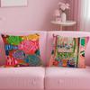 Fashion H-Henri M-Matisse Painting Pillow Case Anti-dustmite Pillow Invisible zipper silky short plush Sofa cushion cover
