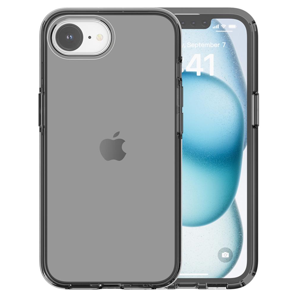 

For iPhone 16e Case Thickened Shockproof TPU+PC Clear Back Cover Transparent Grey