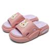 Thick-bottomed one-word slippers for women to increase their height in summer, outdoor trend, home couple stepping on shit slippers for men