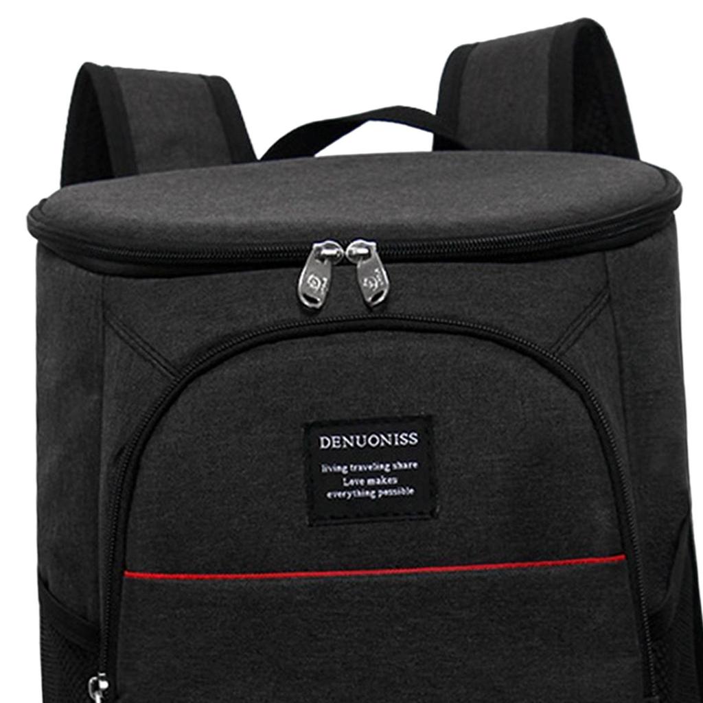 Backpack Thermal Bag Portable 2 Insulated Compartments Large Capacity Picnic for