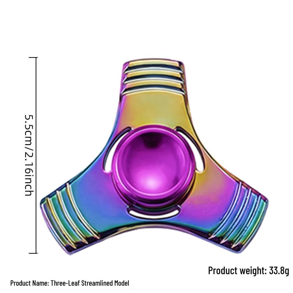Alloy Fidget Spinner Stress Relief Toy - Handheld Finger Gyroscope Spinner