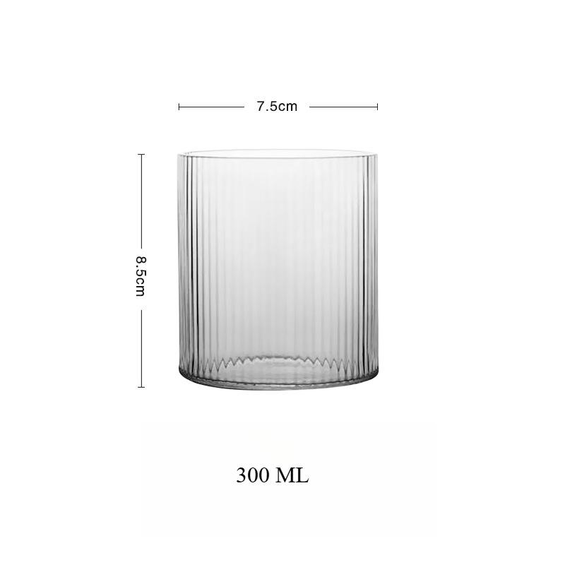 High Borosilicate Japanese Vertical Glass Simple Bar Cocktail Cup Household Hot and Cold Coffee Cup