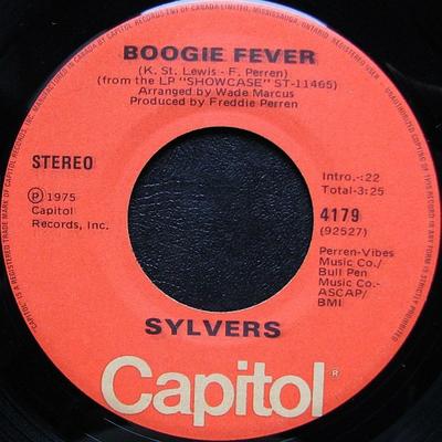 7inch Plaat SYLVERS - Boogie Fever / Free Style 4179 Capitol Records 1975 Canada Soul/Funk Gebruikt