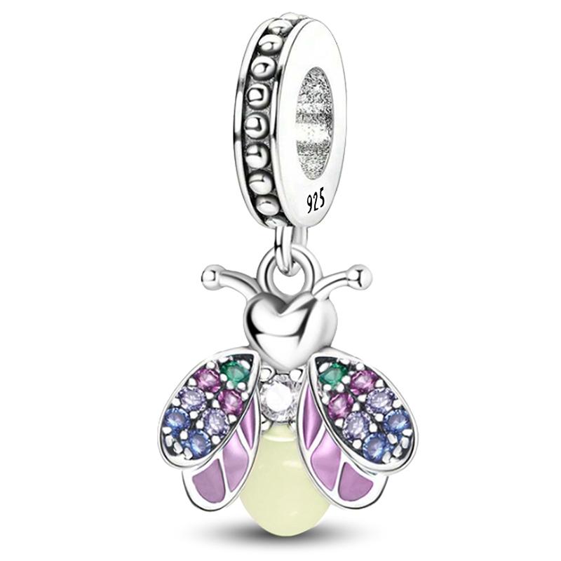 New Copper Firefly Butterfly Flower Plant Series Charms Fit Diy Bracelet Making Gift Of Personalized Jewelry