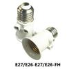 E27 Rozbočovací hlava s plamenem Převodník Zástrčka Konektor E27 Adaptér pro žárovku Patice Objímka pro žárovku Konverze Patice Světelné příslušenství