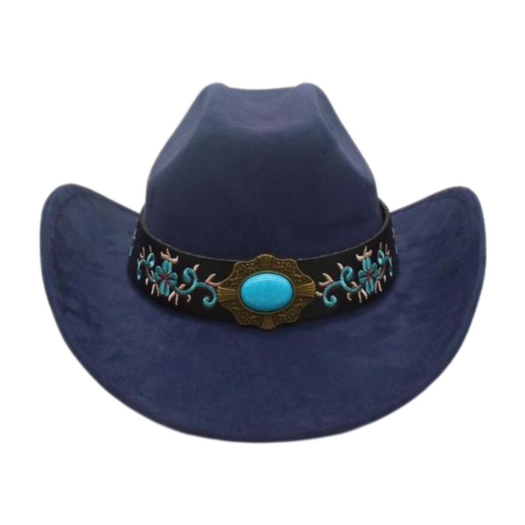 Foreign Trade  Tourism Top Hat Niche Western Cowboy Hat Niche Ethnic Style Skull Stage Dance Performance Hat