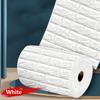 Self-Adhesive Brick Wallpaper, XPE Waterproof Wall Sticker, Continuous Roll Moisture Proof Paneling for Bedroom Renovation