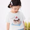 Toddler Girl's Cake Print Short Sleeve T-shirt