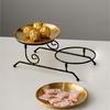 Practical Detachable Dessert Stand for Parties Detachable Fruit Serving Holder Metal Wedding Cake Display Plate