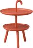 AZUMAYA Kuka Side Table, PT-88OR, 42cm Wide, Orange, 42cm Deep X 55cm High