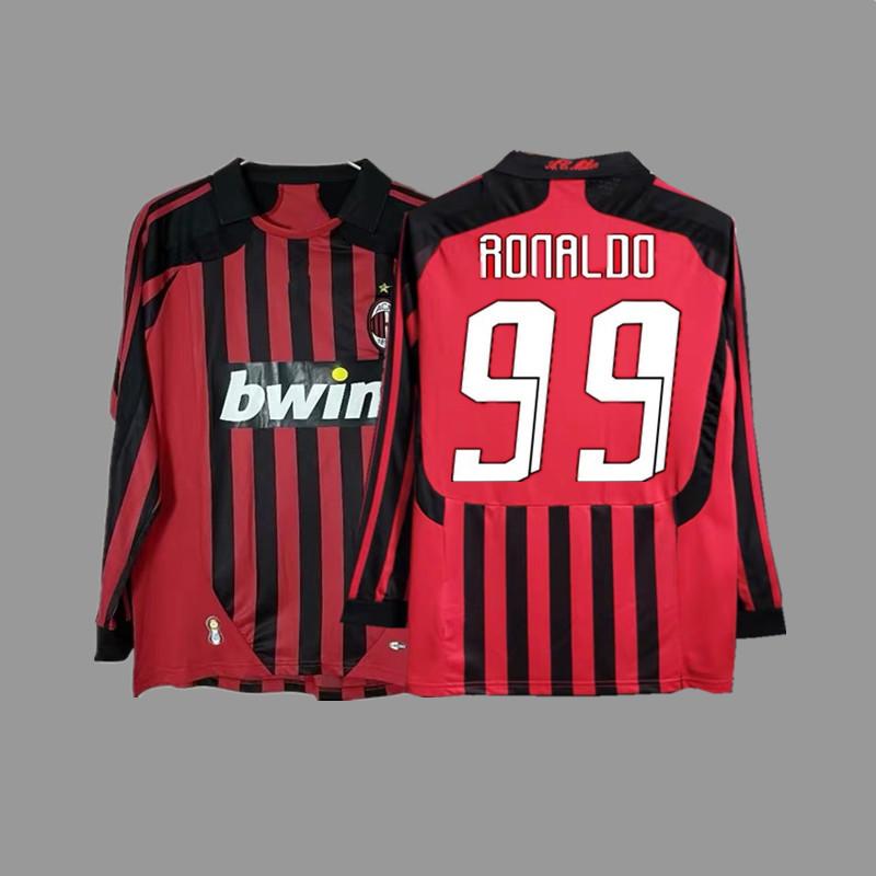AC vintage jersey football jersey Maldini Tonali Ibka Piatek Shevchenko jersey