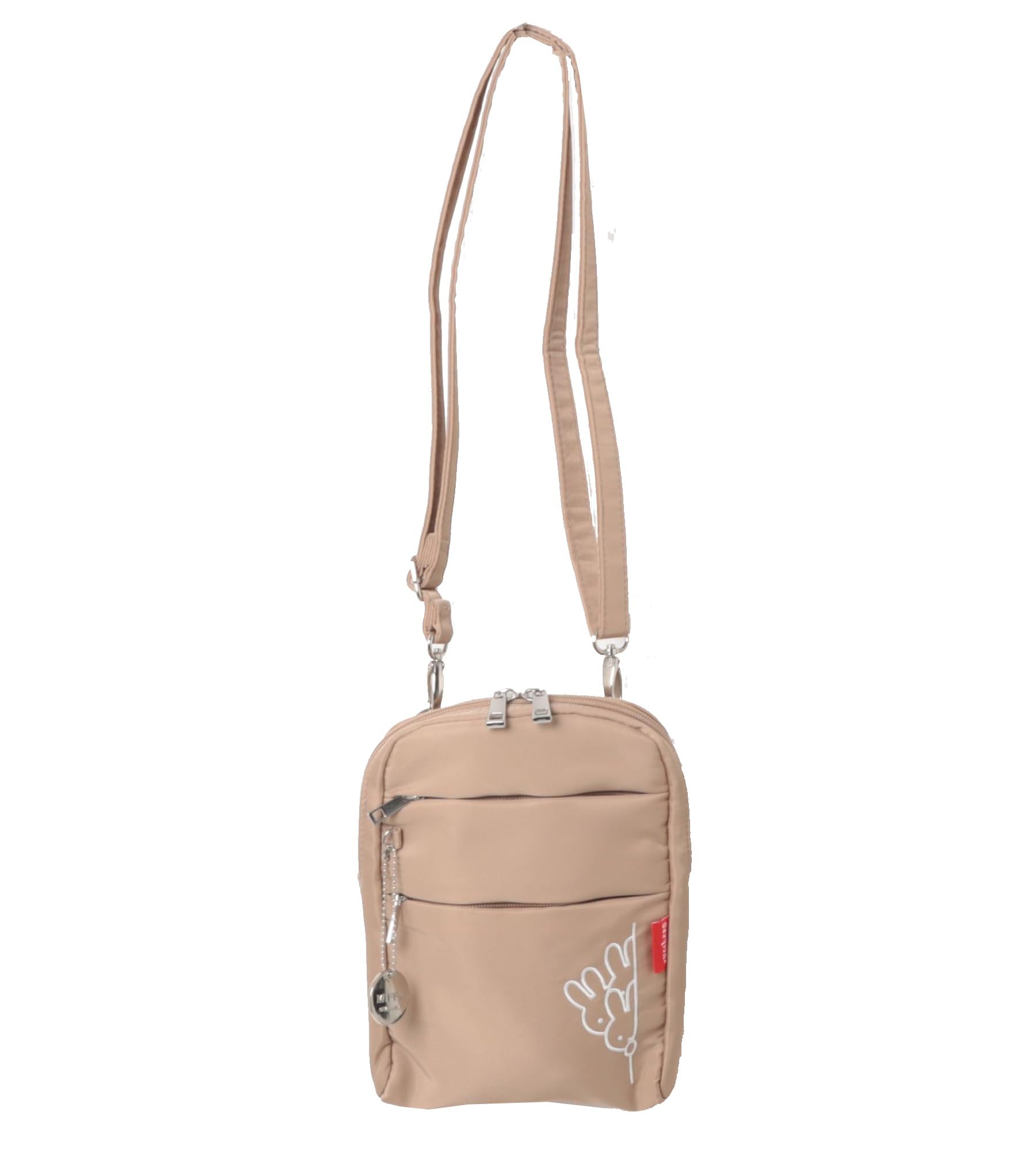 

ZUCCHERO Lightweight Nylon Shoulder Mini Miffy 62092 Women s Bag, Small, Design, Crossbody, (Beige) бежевый