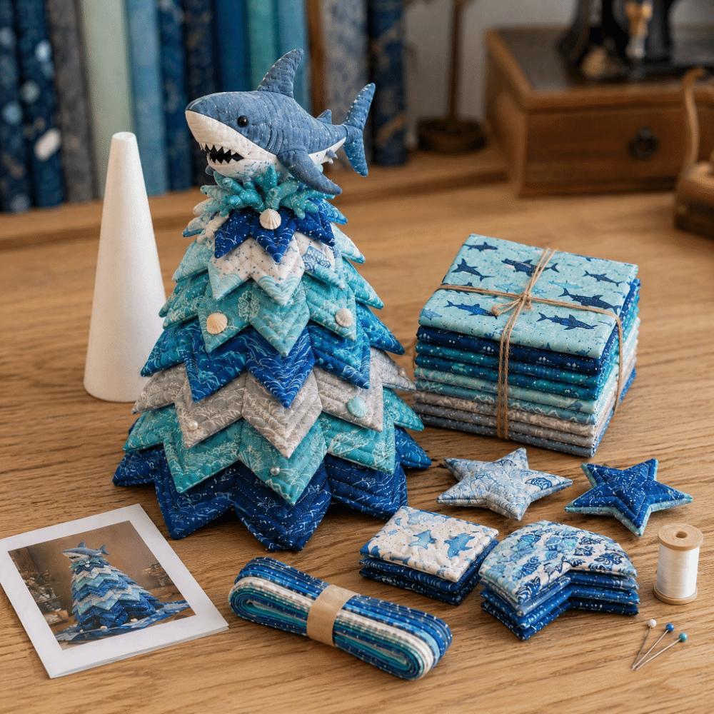 Cartoon DIY Stepp-Weihnachtsbaum-Set Geschichtetes 3D-Weihnachtsbaum-Set Anfängerfreundlich