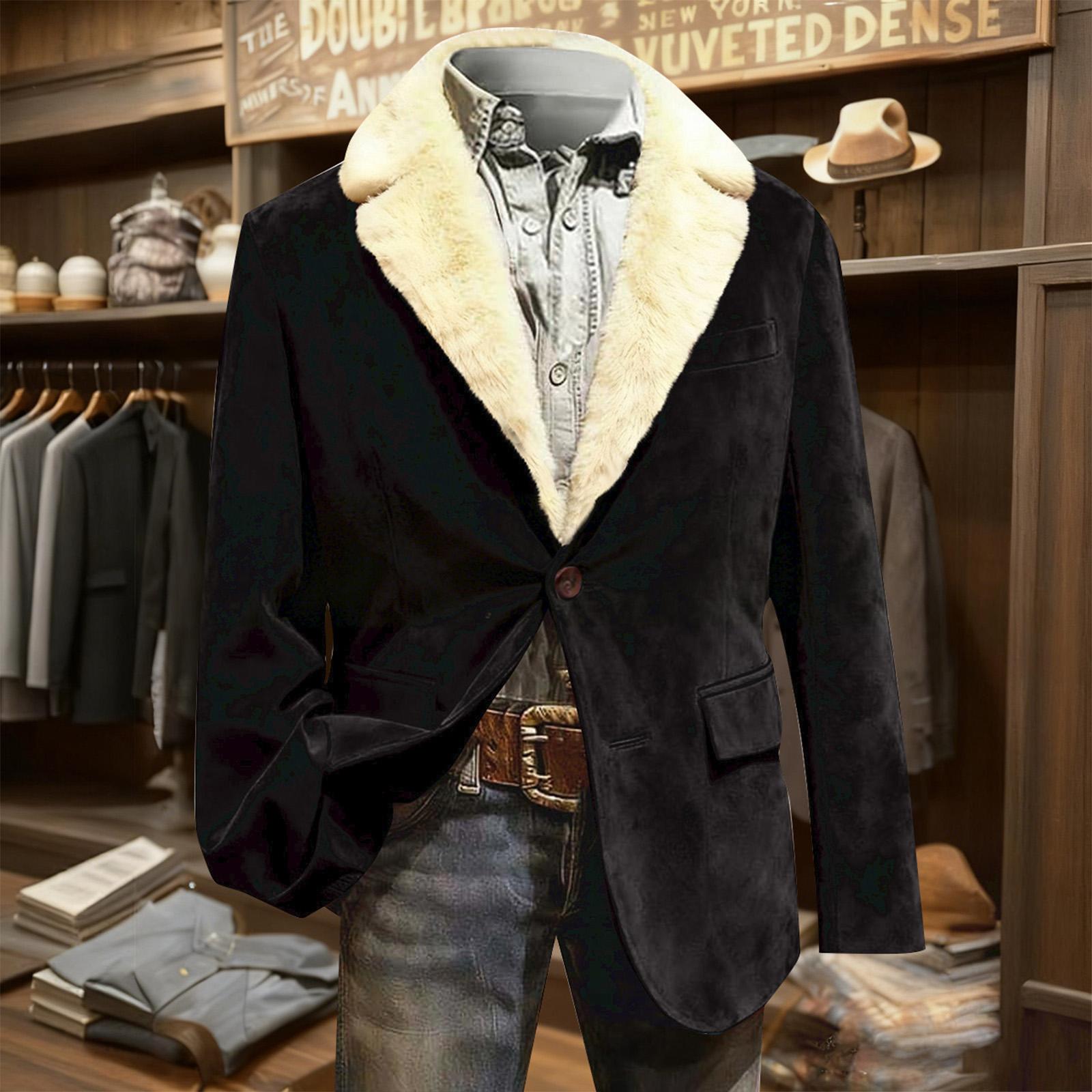 Мужской цветной вельветовый теплый пиджак-кардиган с карманами, мужской повседневный костюм L