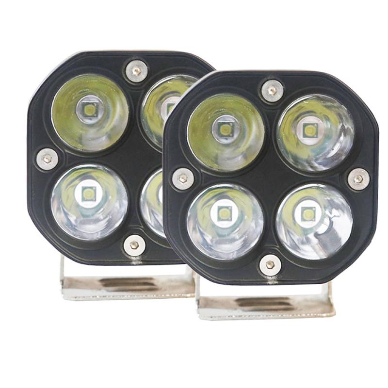 LED Car Motorcycle Modified Driving Light Work Light Spotlight Waterproof Off-road Fog Light 20W/40W 12V/24V Square Circular