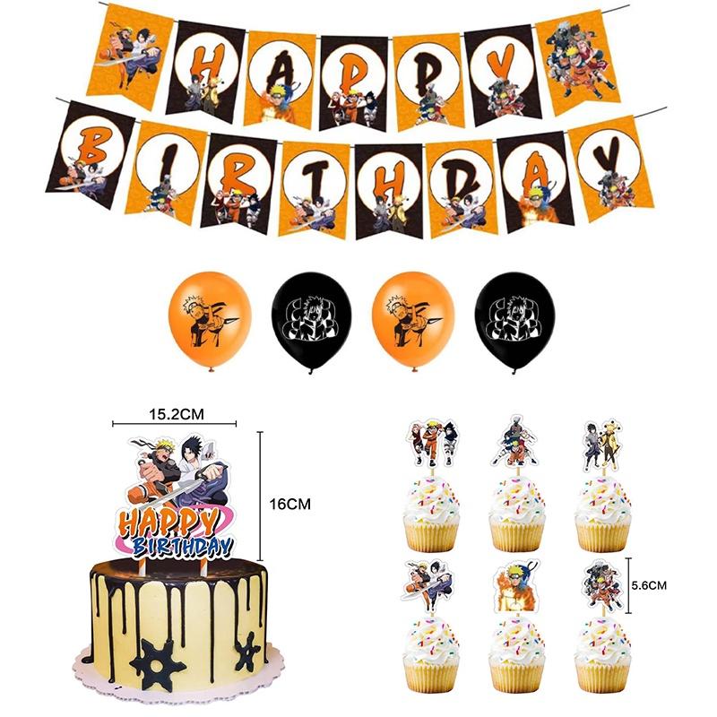 Naruto Ninja Theme Party Supplies Kit For Kids And Adults Perfect For Birthdays And Family Entertainment