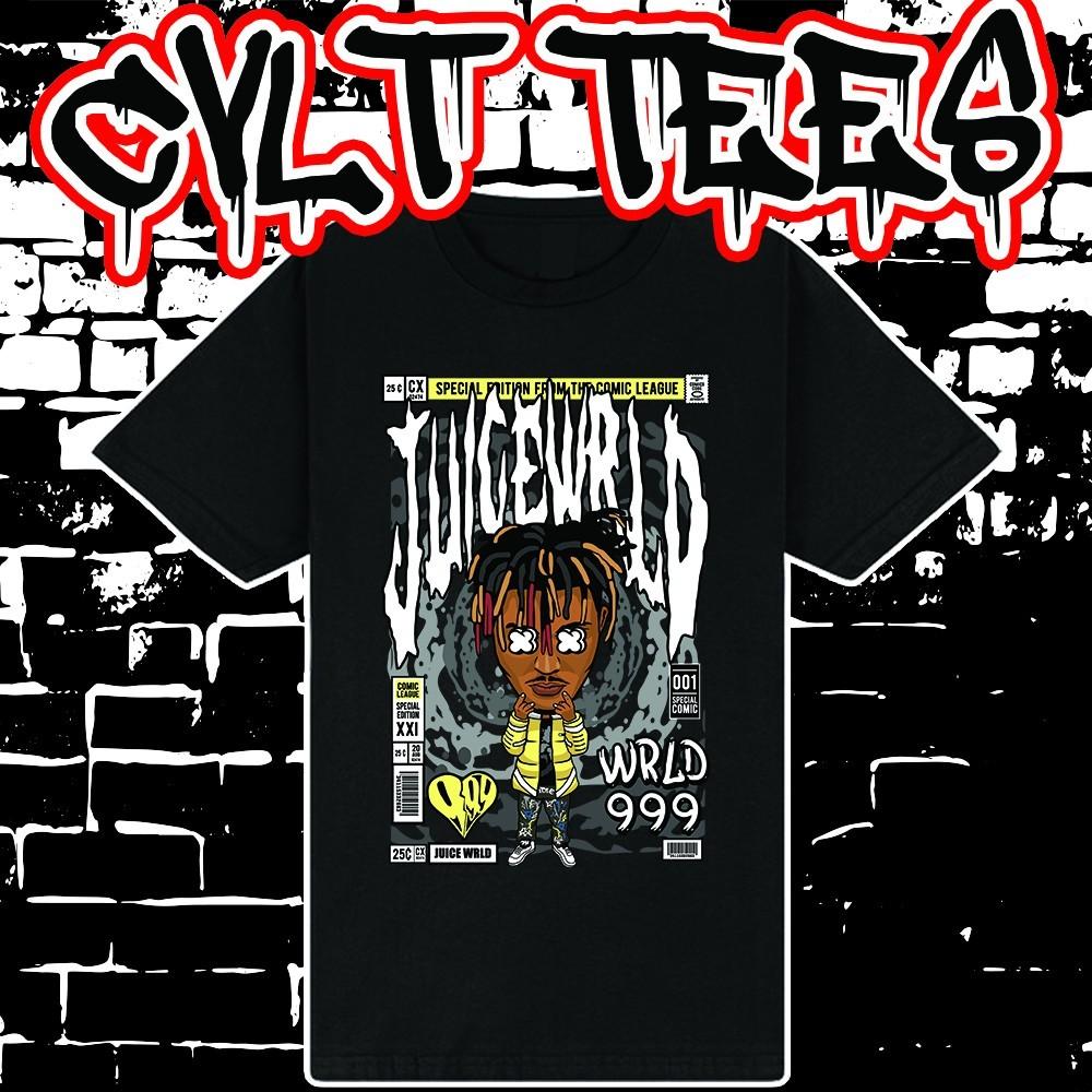 Футболка в стиле обложки комикса Juice Wrld ~ 100% Хлопок Унисекс XXXL