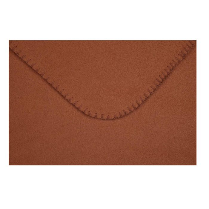 Plaid Polaire Carlton Uni 125 x 150 cm marron