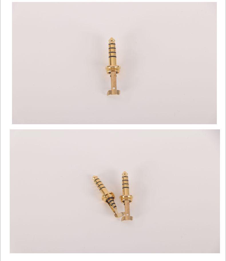 LCP High-Temp Durable 4-Pin Male Connector Plug, Gold Plated, M8*0.75 Thread