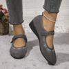 Damen Frühling Neue Mode Ethnische Stil Stickerei Schuhe Atmungsaktiv Keilabsatz Weiche Sohle Rutschfest Lässig Stoffschuhe Damen
