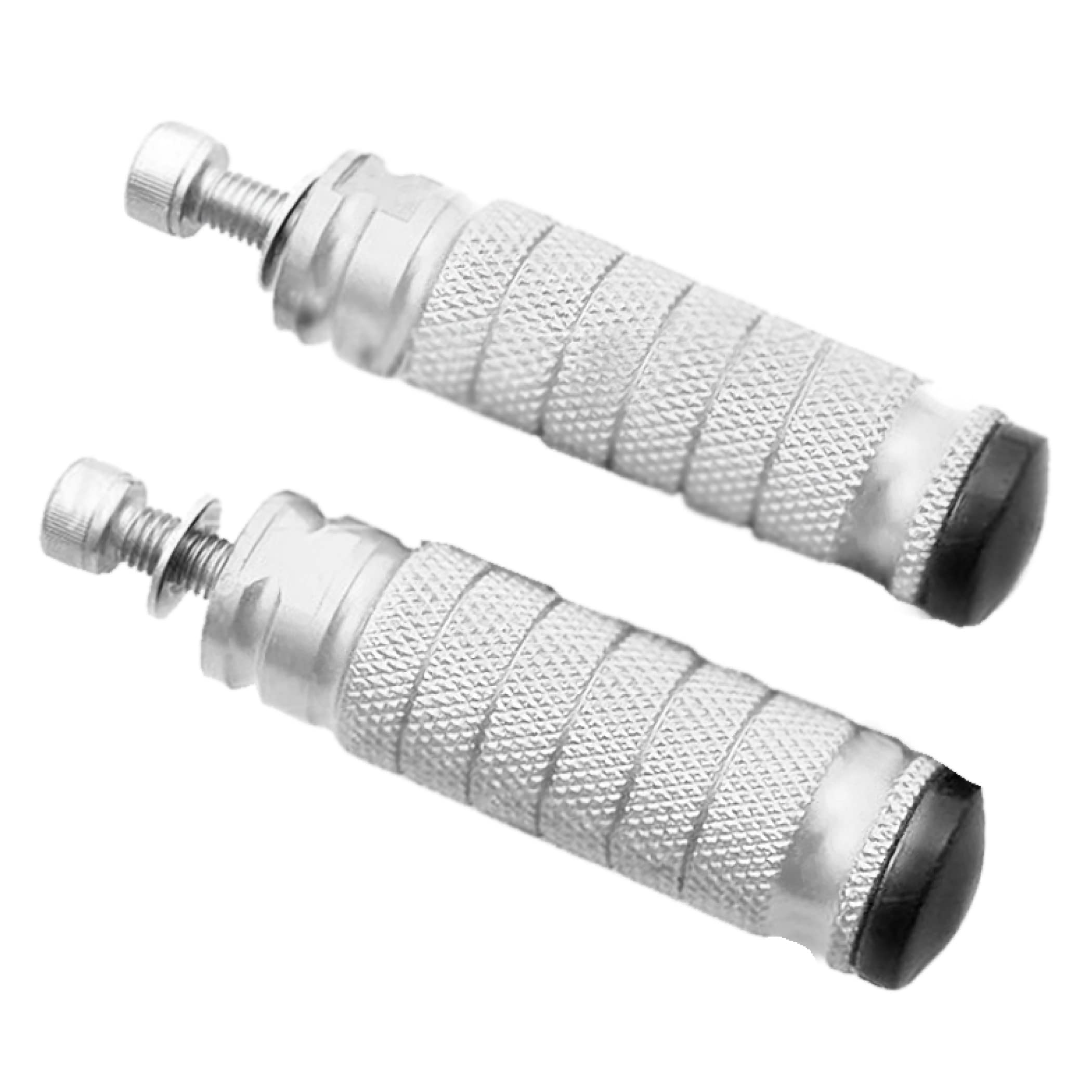 HAMILO Motorcycle Step Bar Aluminum Alloy M8 Standard Left and серебряный