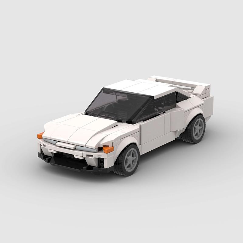 City Sports Car Building Blocks Racing Auto Classic MOC Skyline R32 Bricks Vehicles DIY Puzzle Toys Kids Gift