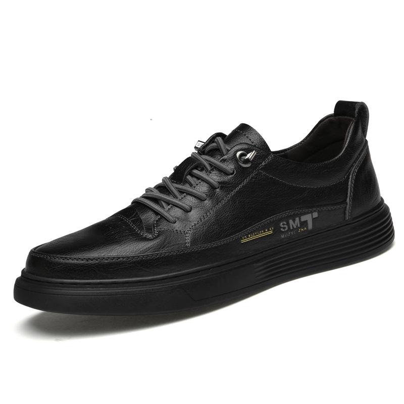 2022 Casual Fashion Slip-On Men s Hand-Stitched Cowhide Leather Shoes 42