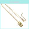 Trendy Fashionable Creative Geometric Twelve Zodiac Pendant Necklace For Women