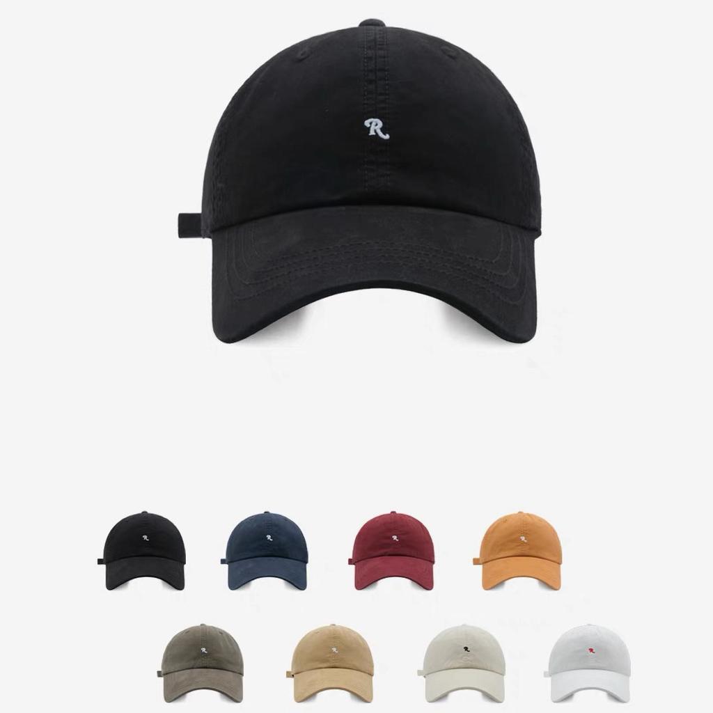 Simple and Fashionable Letter Embroidered Baseball Cap for Men and Women Korean Style Couples with Versatile Baseball Cap Showing Small Face