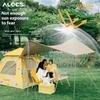 ALOCS Outdoor Camping UV-proof Tent, Lightweight and Portable, Waterproof and Windproof, Spacious Family Camping Tent for 2-3 People
