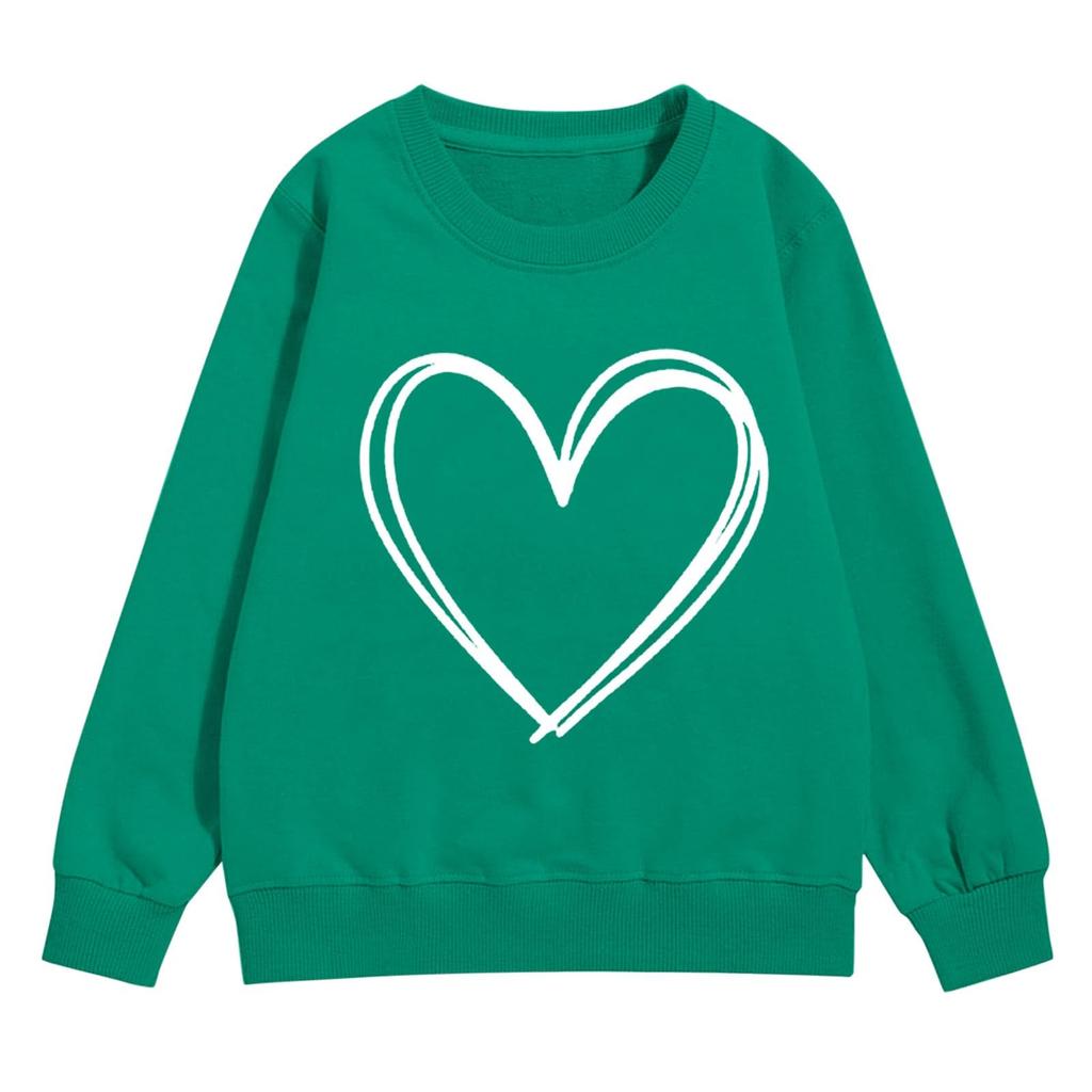 Girl's Sweatshirt, Long Sleeve, Neck Pullover, Cute Loose Neck Sweatshirt