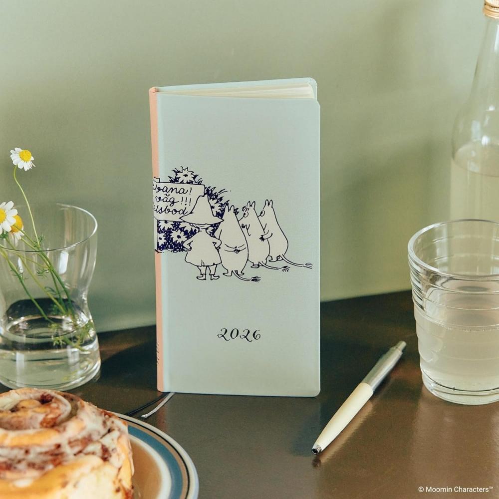 Hobonichi 2026 Weeks January Start Slim Left Moomin Outdoor Dance Field