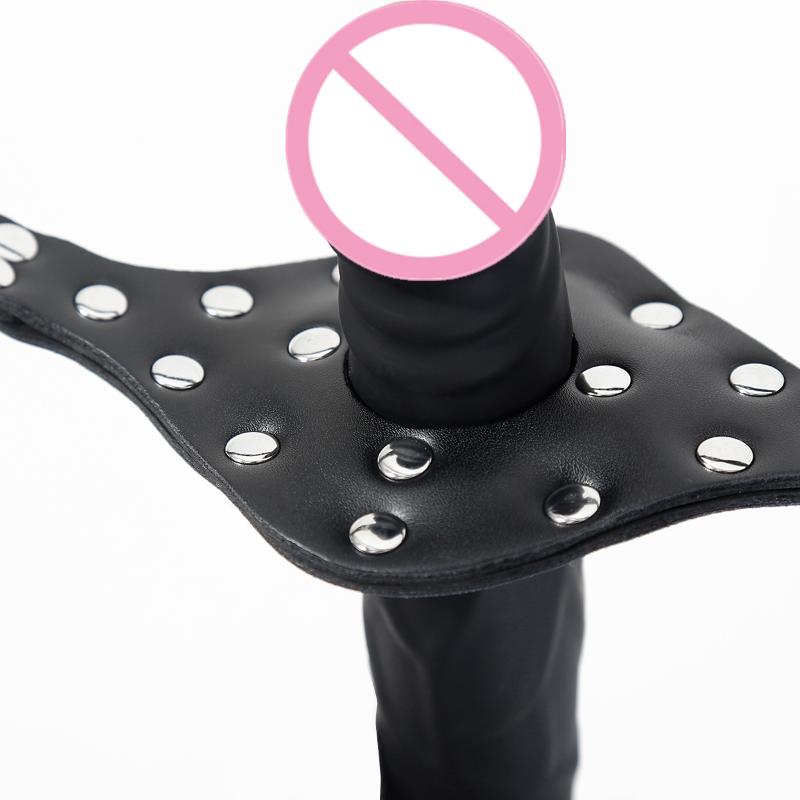 Double Head Penis Mouth Plug Ball Gag Bit Mouth Slave Sex Toy Bondage Adult Toy for Men And Women