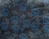 oneOone Georgette Viscose Dark Dusty Blue Fabric Leaves & Clover Craft Projects Decor Fabric Printed By The Yard 42 Inch