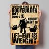 Bodybuilding Motivation Printed Posters Customizable Wall Art Retro Vintage Metal Tin Signs for Home Room Wand Deko Office Decor