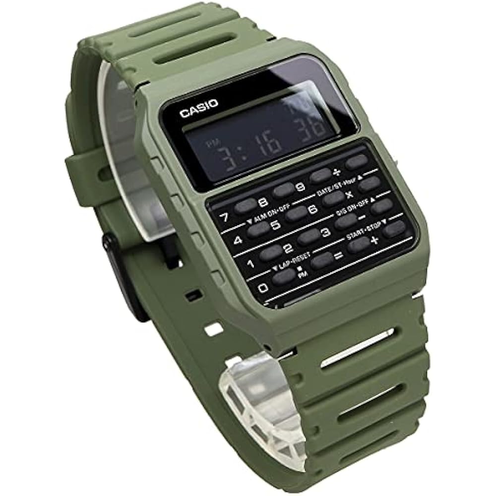[Casio] Wristwatch with calculator function Caliculator watch CA-53WF-3B Green with genuine box O...