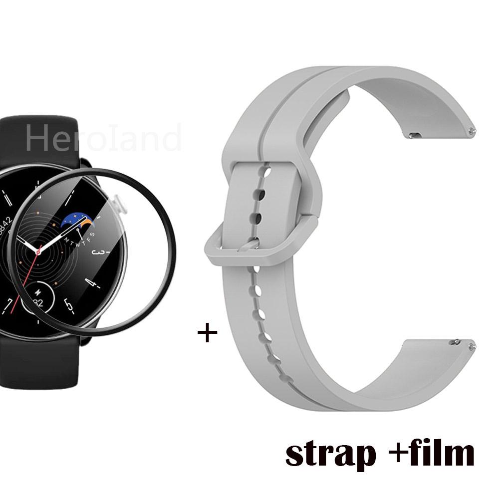 22mm 20mm WatchStrap Band For Huami Amazfit GTR Mini Strap Bracelet Silicone Wristband for Amazfit Gts 4 Mini Bip 3 WatchBand