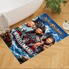 Wrestlemania Personalisierter Teppich mit Textbereich für Küche, Wohnheim, Balkon, Wohnzimmer, Rutschfester Teppich, Bürodekor, Geburtstags-/Weihnachtsgeschenk